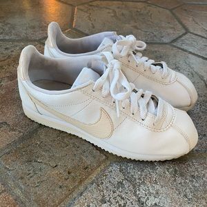 Nike Cortez Peach and White Sneakers Size 6